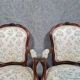 Pair of armchairs from the Napoleon III period in rosewood