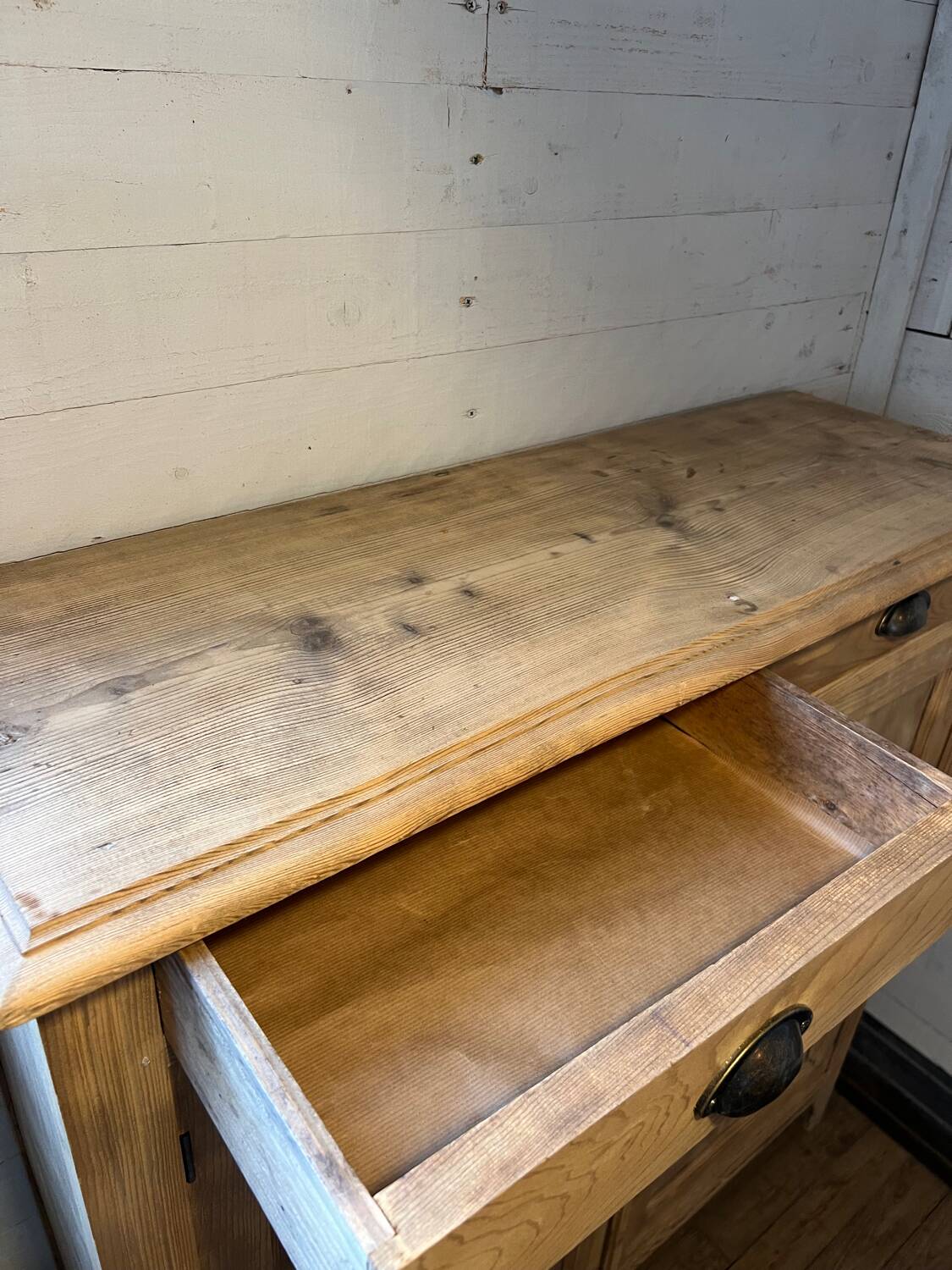 Parisian buffet in raw wood