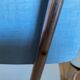 Set of 5 vintage chairs in 1960s blue formica