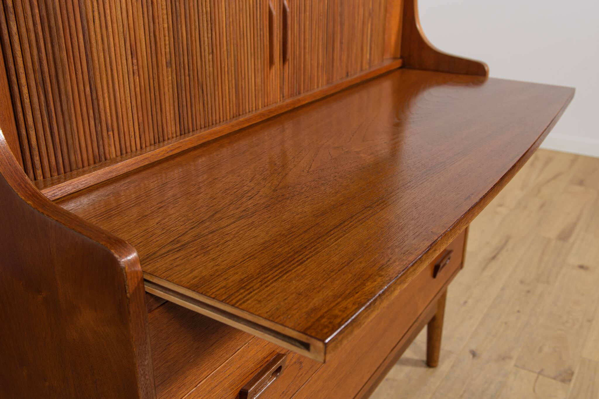 Mid-Century Teak Shelf by Johannes Sorth for Bornholm, Denmark, 1960s