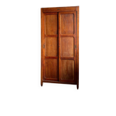 Dark wood sliding door wardrobe A. Lafond (Reims)