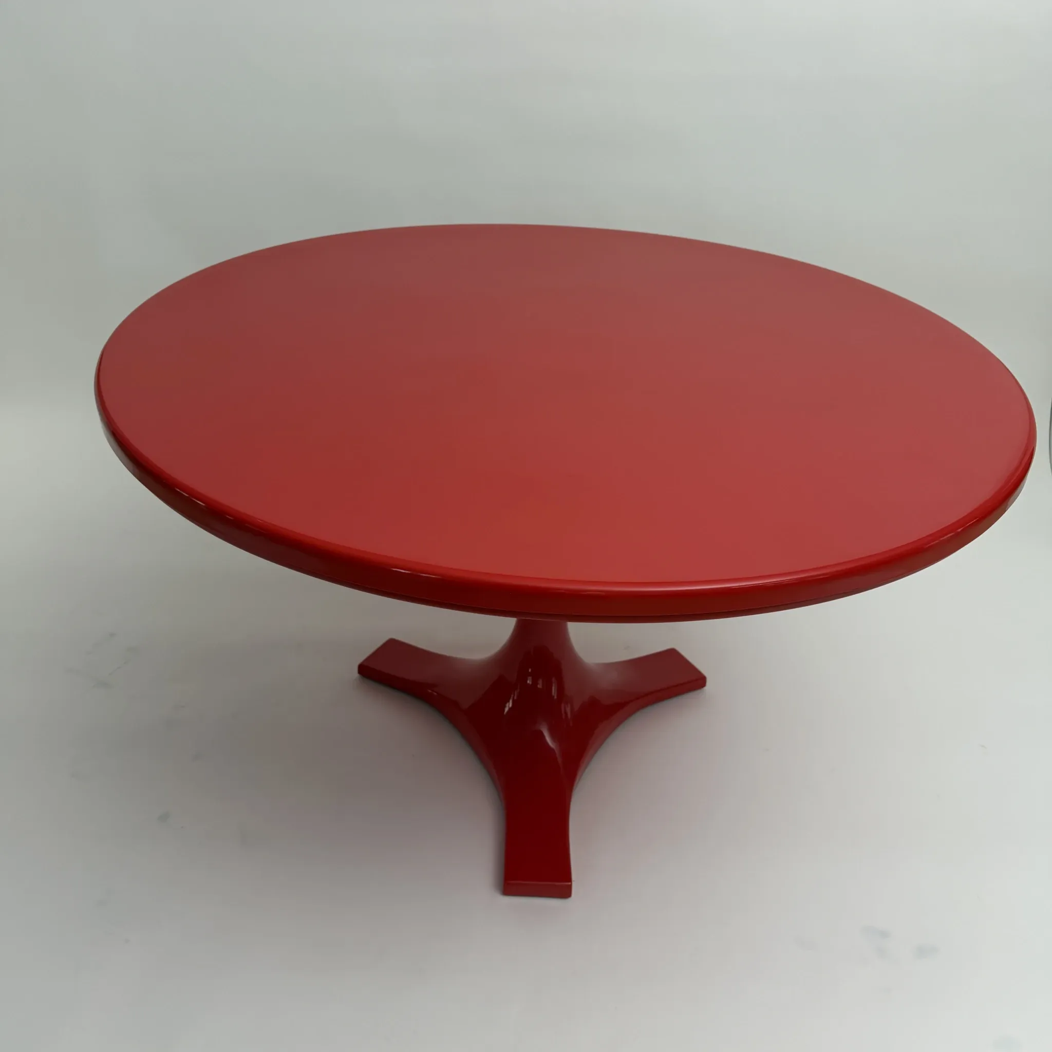 Red '4997' Dining Table by Gardella & Castelli for Kartell, Italy, 1970