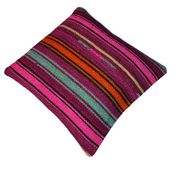 Vintage turkish kilim cushion cover , 40 x 40 cm