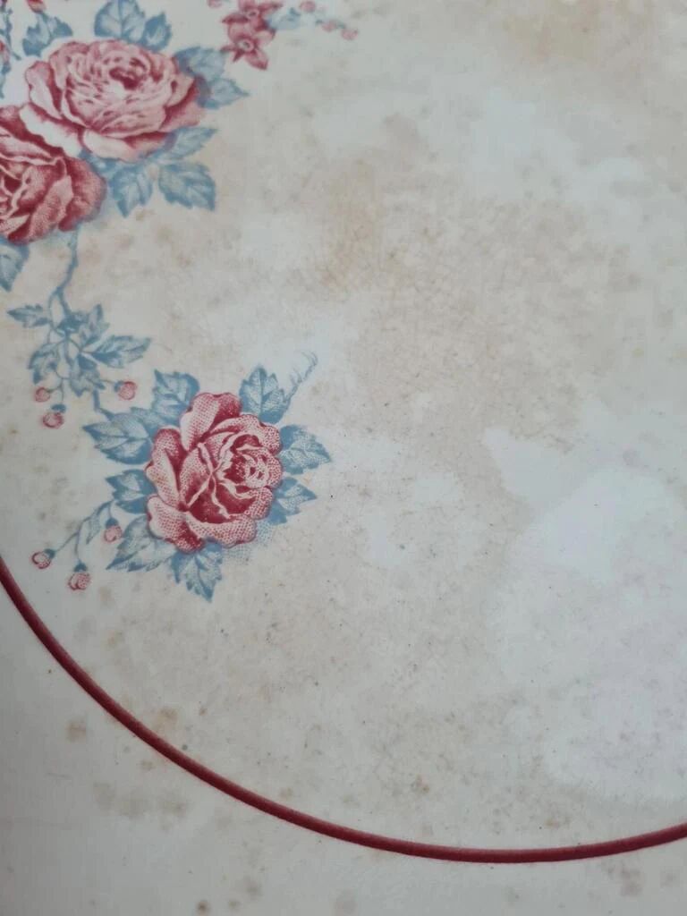 Antique compote dish from Saint-Amand, model "Thalie"