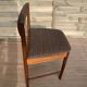 4 Scandinavian chairs made of teak and fabrics