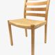 Vintage chair JL Muller M-belfabrik model No. 408 design 1960 Denmark