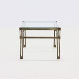 Solid Cast Bronze Side Table 1970s