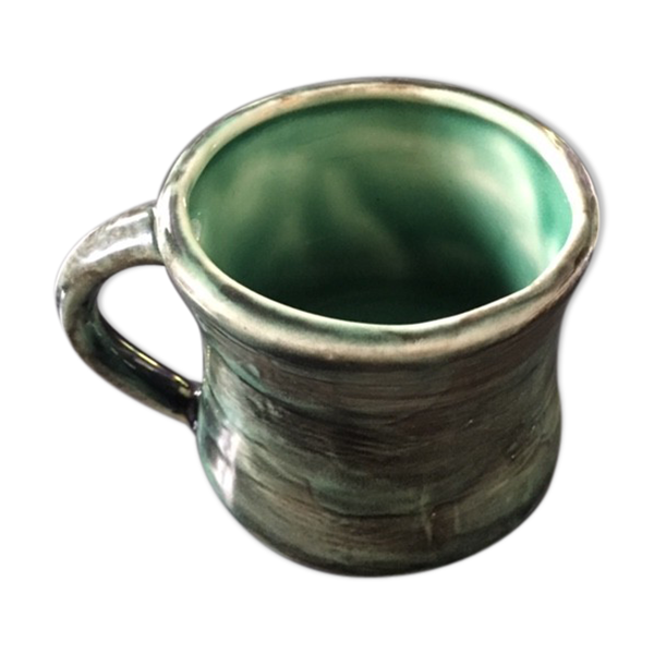Mug en céramique vert flammé