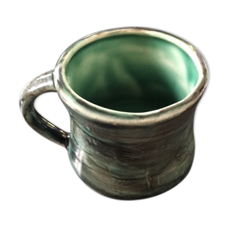 Mug en céramique vert flammé