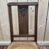 Série de 4 chaises art déco cannées