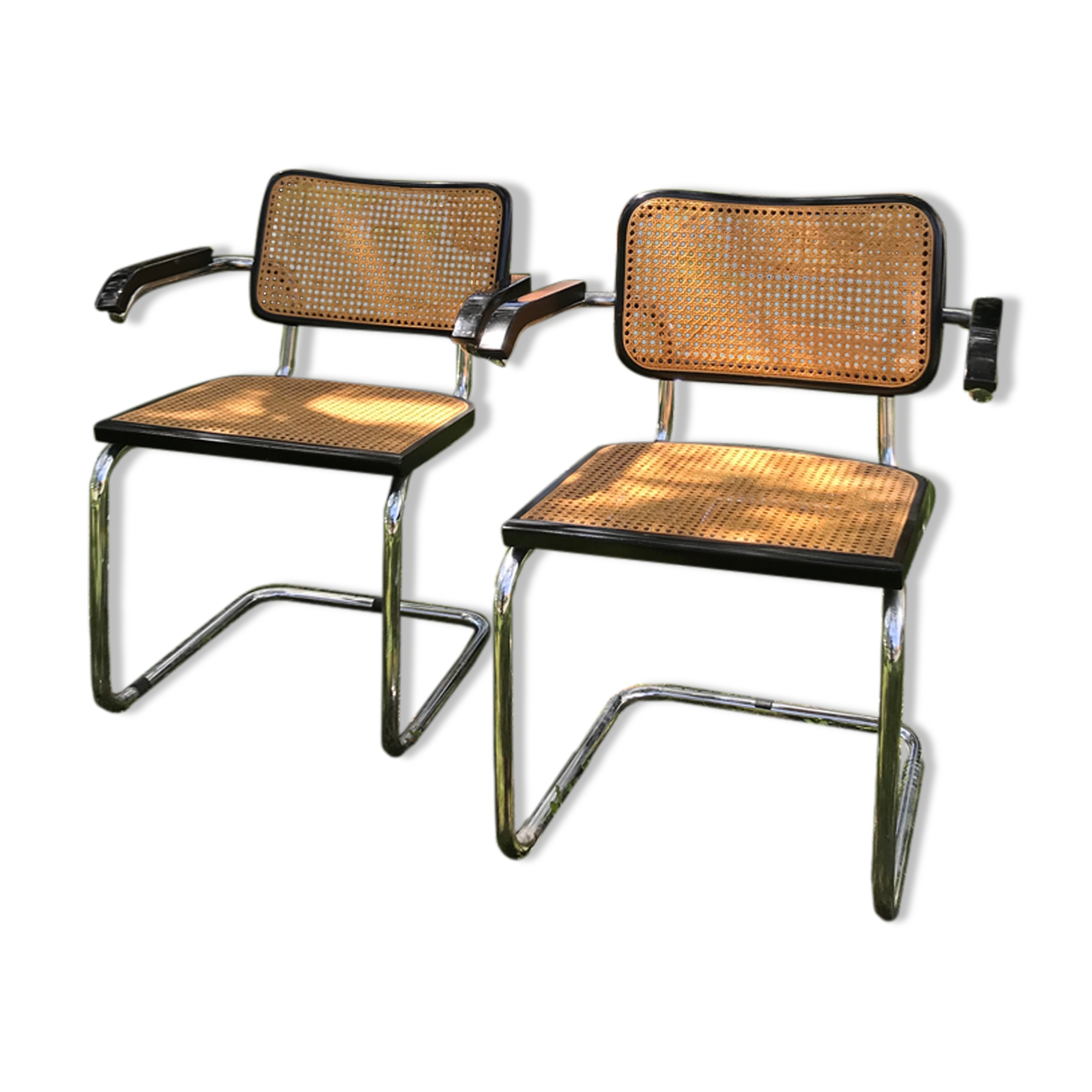 4 chairs B64 Cesca by Marcel Breuer