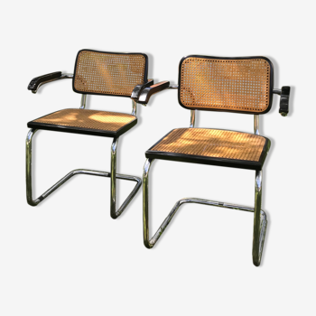 4 chaises B64 de Cesca par Marcel Breuer