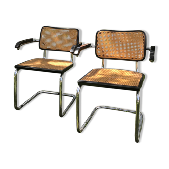 4 chairs B64 Cesca by Marcel Breuer