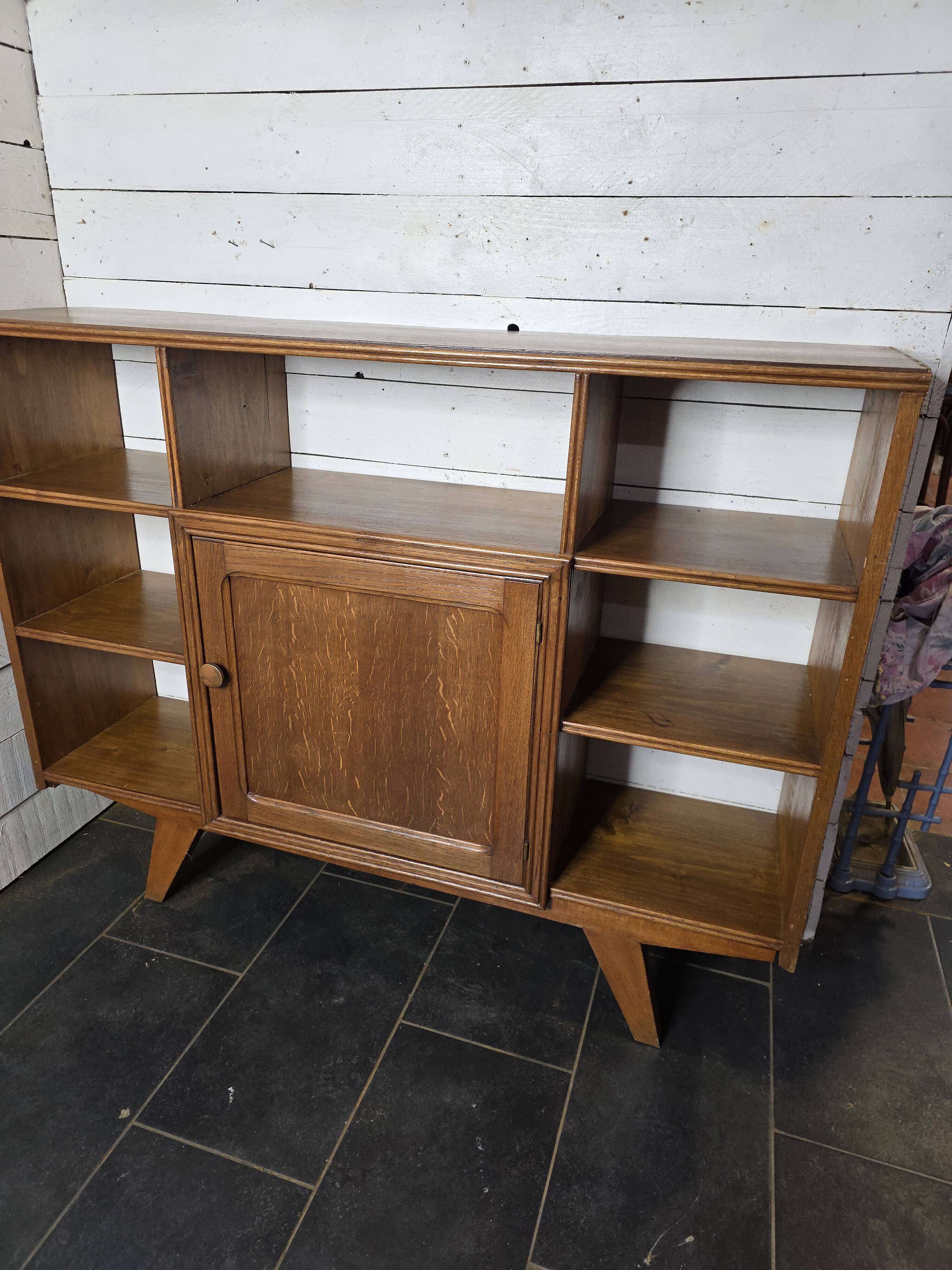 Vintage 60s bookcase sideboard