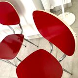 Set of 4 chairs 1960 Formica red perfect condition