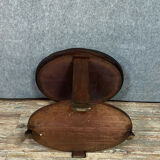 Art Deco-era flying table in mahogany and bramble around 1925