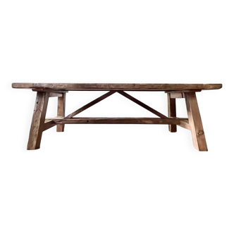 Tower old oak farmhouse table - 200 cm long