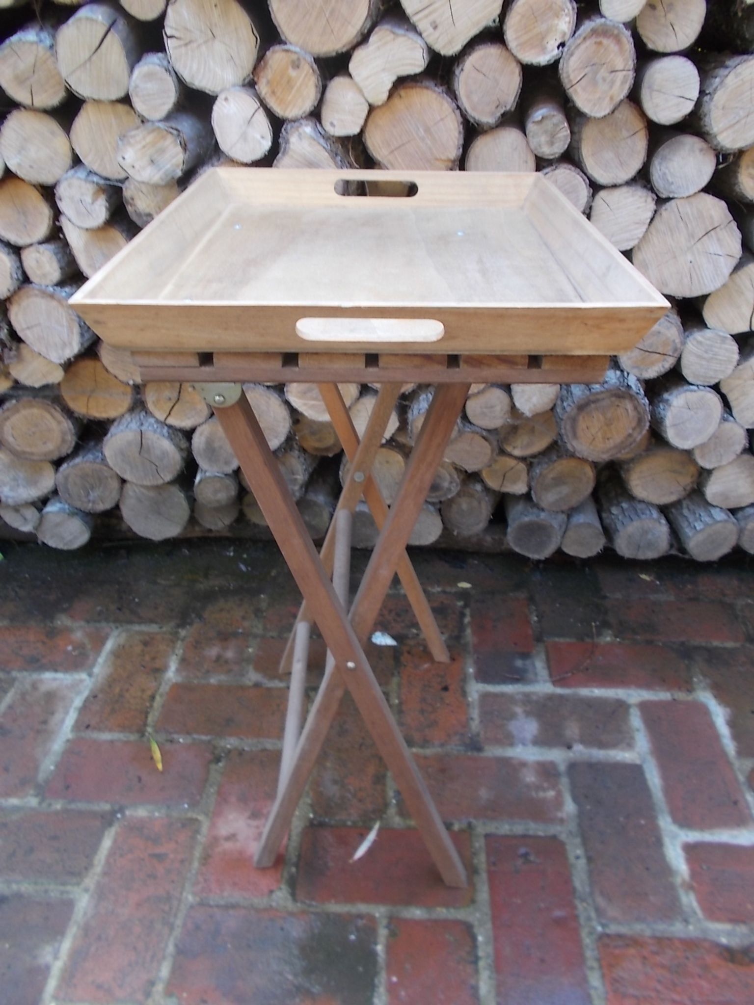 Folding side table