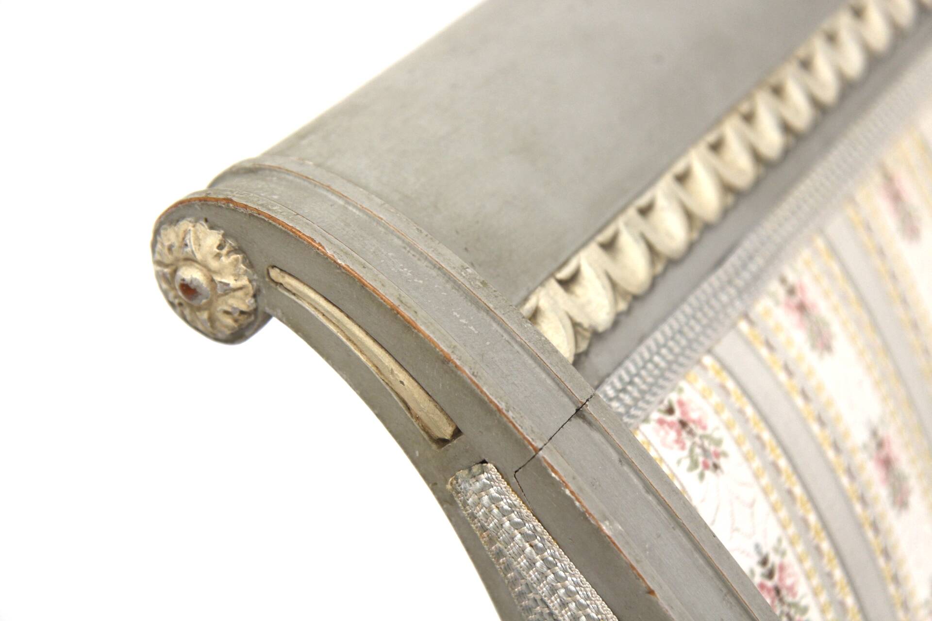 Set of 4 "Gustavian style" armchairs Lysberg & Hansen A/S, Bredgade, København, Denmark, 1920