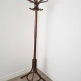 Wooden parrot coat rack