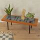 60s Flower Bench with Ceramic Tiles