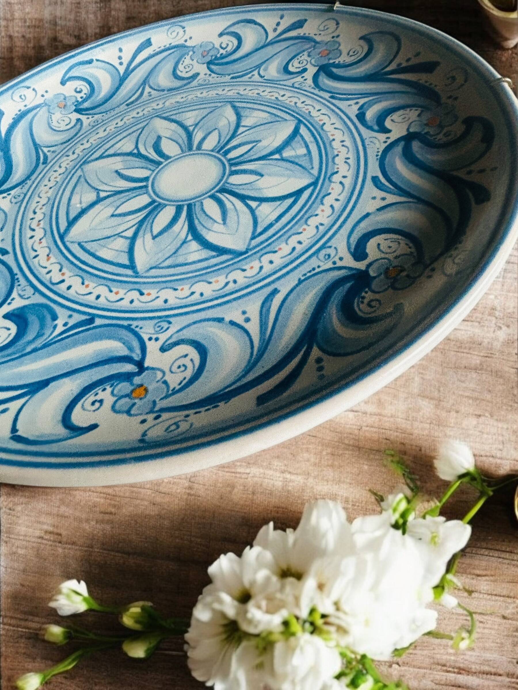 Decorative ceramic plate by Alessi - Caltagirone