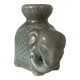 Porcelain candle holder and celadon cover in the shape of an elephant