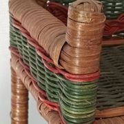 Étagère murale en osier vintage