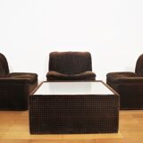 Armchairs Emmetre with Table by Guido Fareschini for Mariani, 1970s, Set of 4