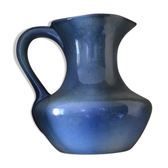 Blue pitcher in artisanal sandstone