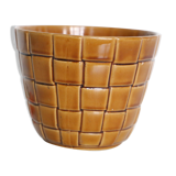 Ancient ceramic pot cover, Saint Clement earthenware, vintage