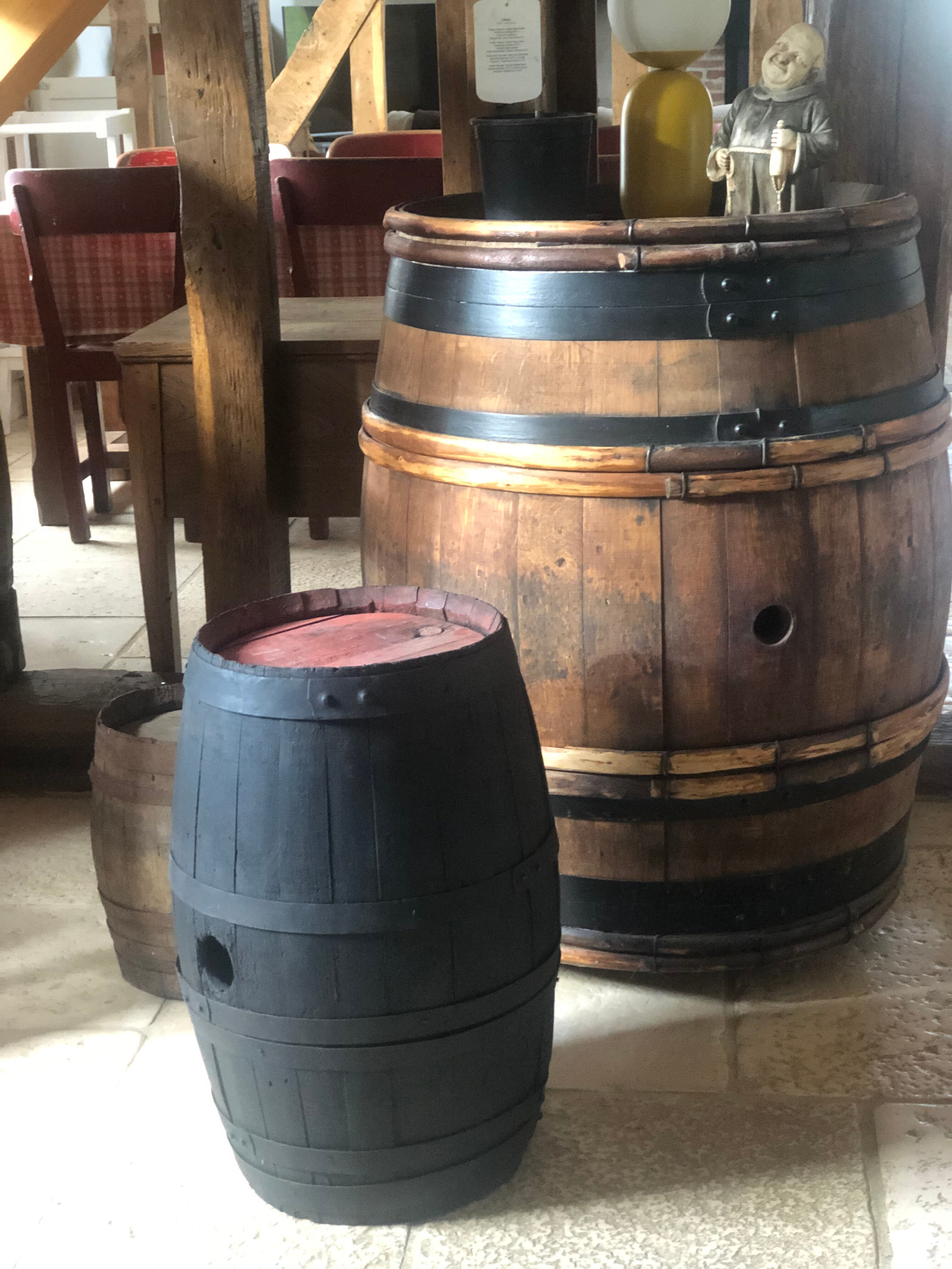 Black wood barrel