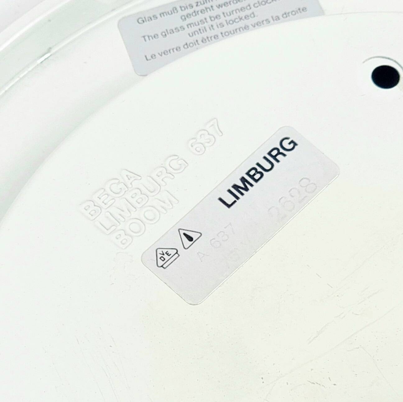 Pair of Mid-Century Bubble Glass Ceiling Lights - H.Tynell for Limburg, 60s