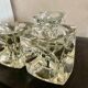 "Ice Cube" candle holders in solid glass attributed to Peill & Putzler - All