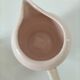 Art Deco sugar bowl and milk jug Céranord Saint-Amand pale pink