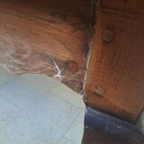 Farmhouse table with drawer and extension