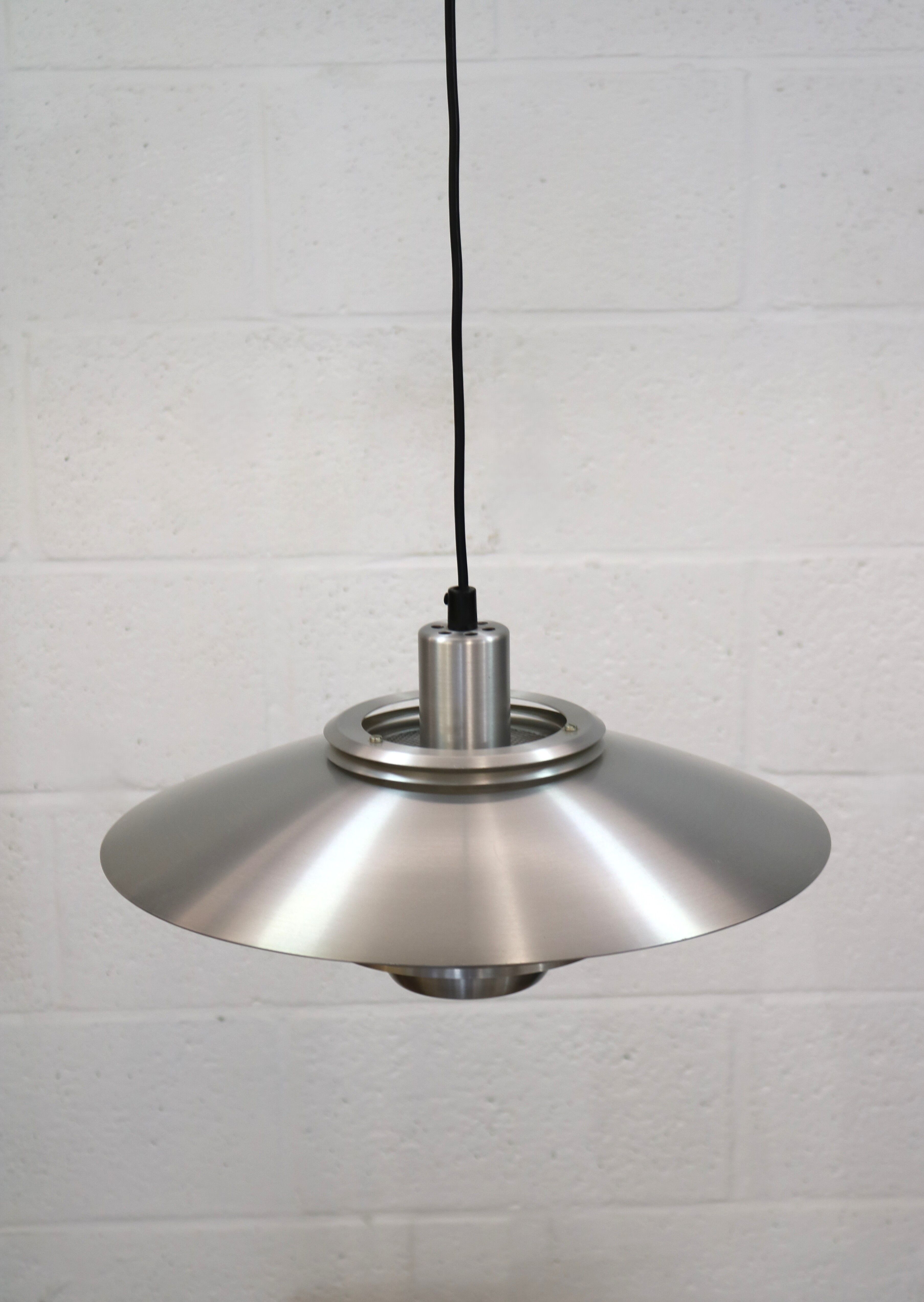 Silver Danish Jeka Metaltryk pendant Lamp - Model Dania 3020