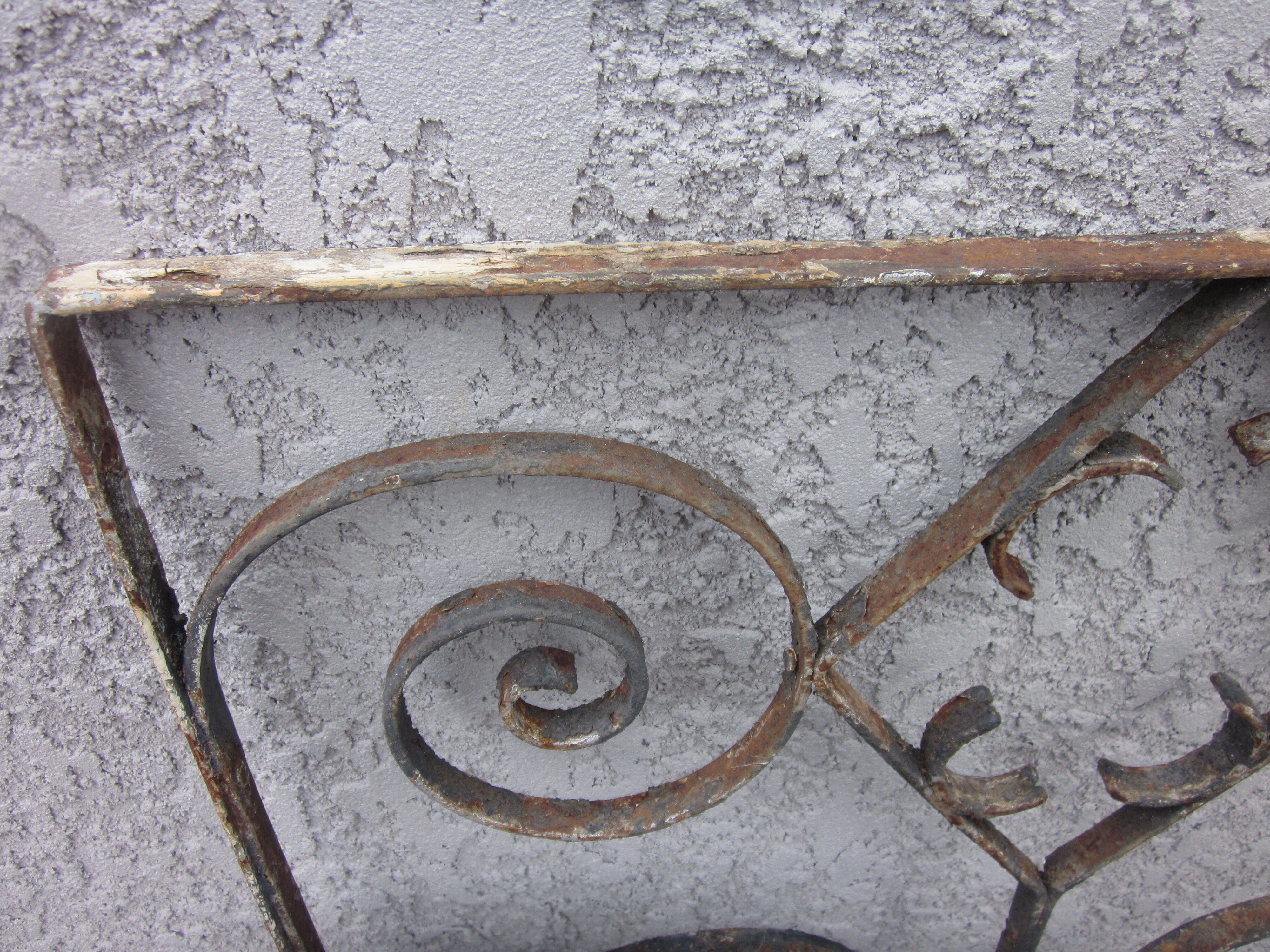 old wrought iron grid