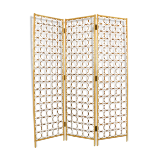 Mid century vintage bamboo/rattan room divider