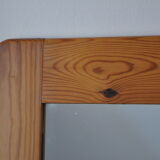 Miroir en bois années 70 pin