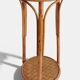Table d'appoint, support à plante en bois, bambou et roseau, années 1960