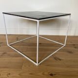 Square slate coffee table or side table.