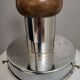 Mazzega glass and chrome mushroom pendant light, Murano, 1960-70, space age
