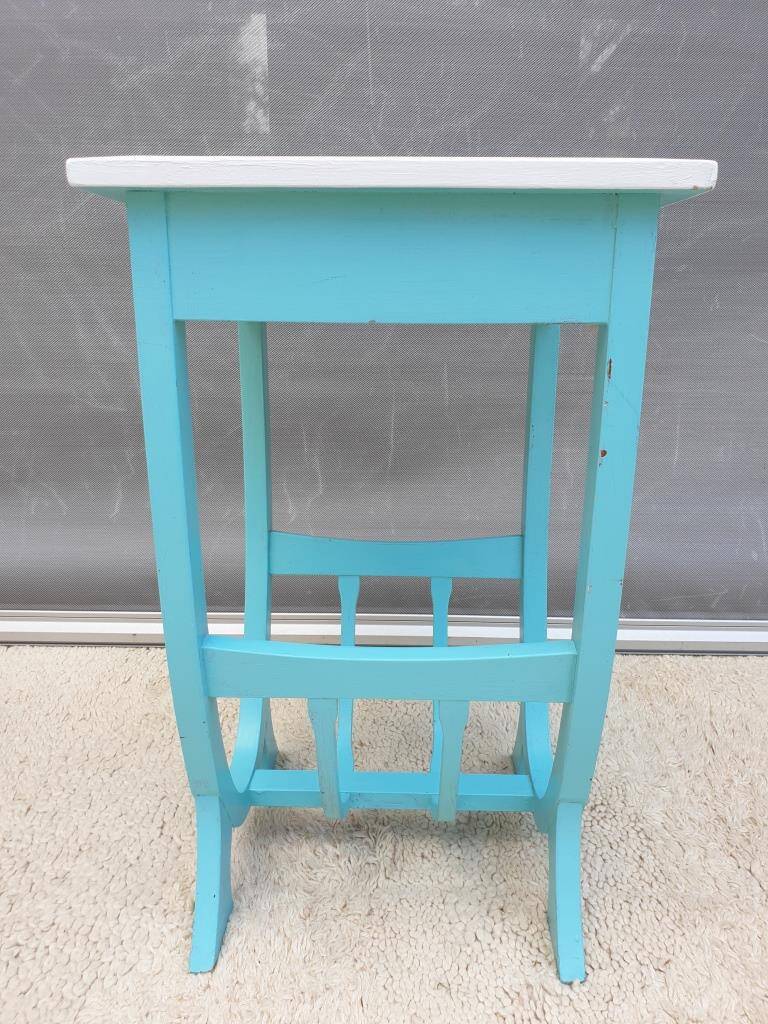 South Sea blue gondola side table