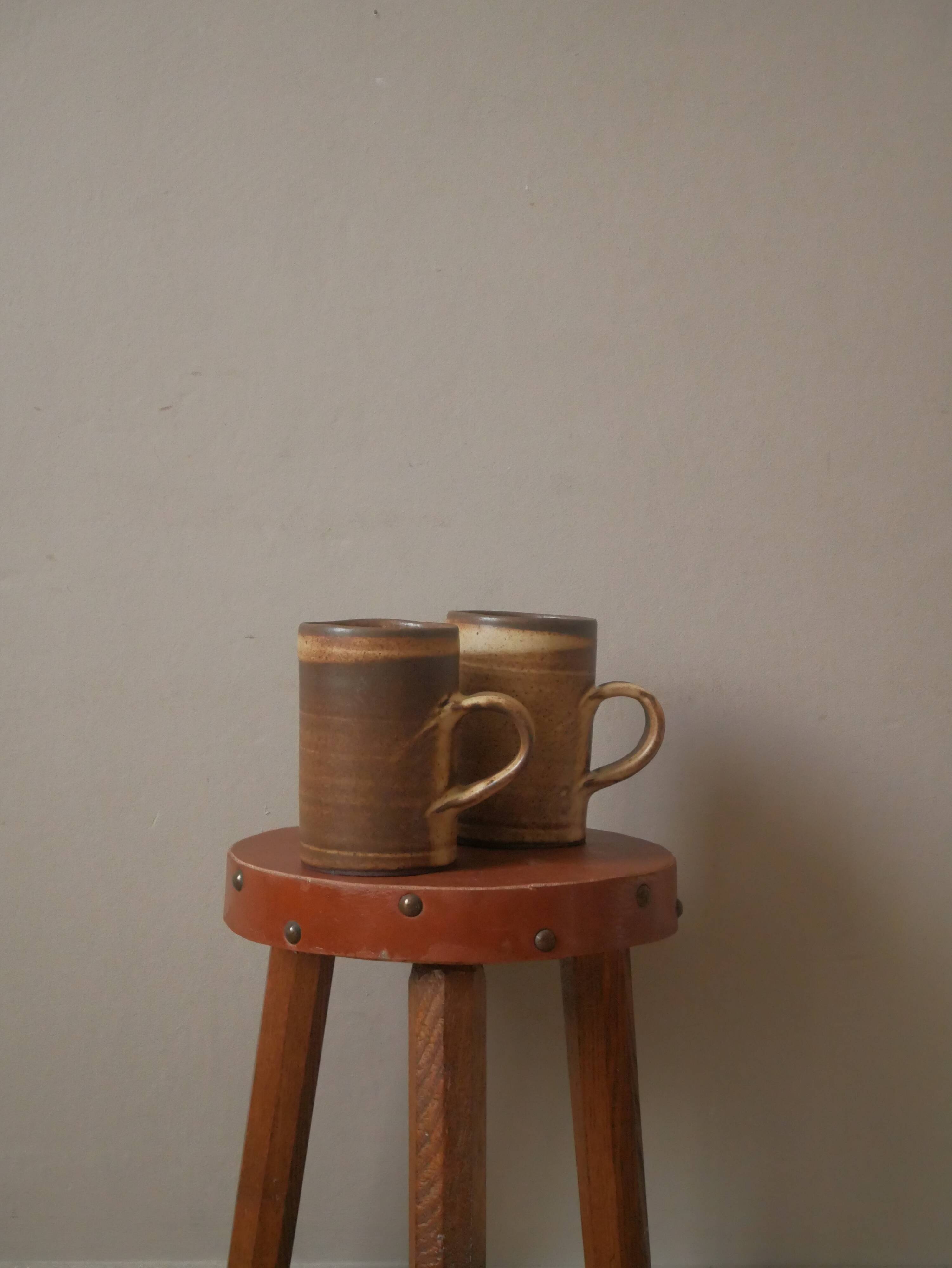Handmade ceramic mugs handmade pottery decoration Scandinavian countryside artisanal tea