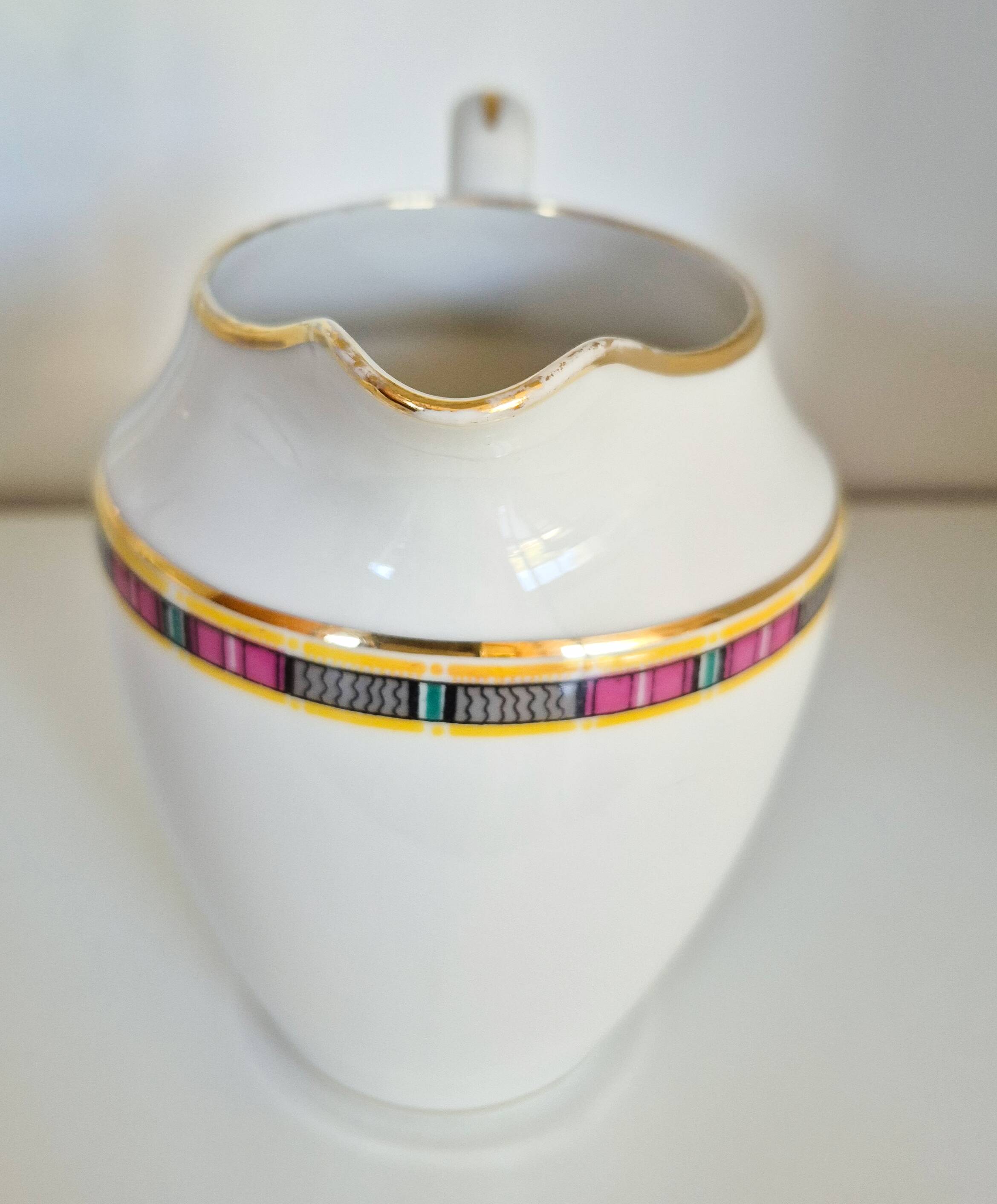 Limoges porcelain coffee service, vintage French.