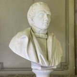Buste en marbre de Carrare début XIXème siècle