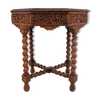 Carved table, France, circa 1910