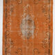 Orange wool turkish rug 299x178cm