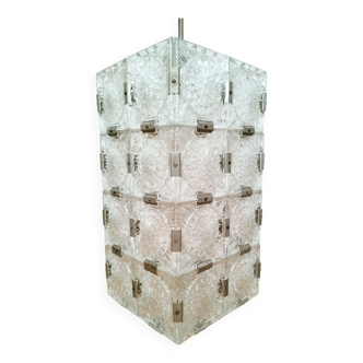 Pendant lamp Kamenický Šenov, Czechoslovakia 60s